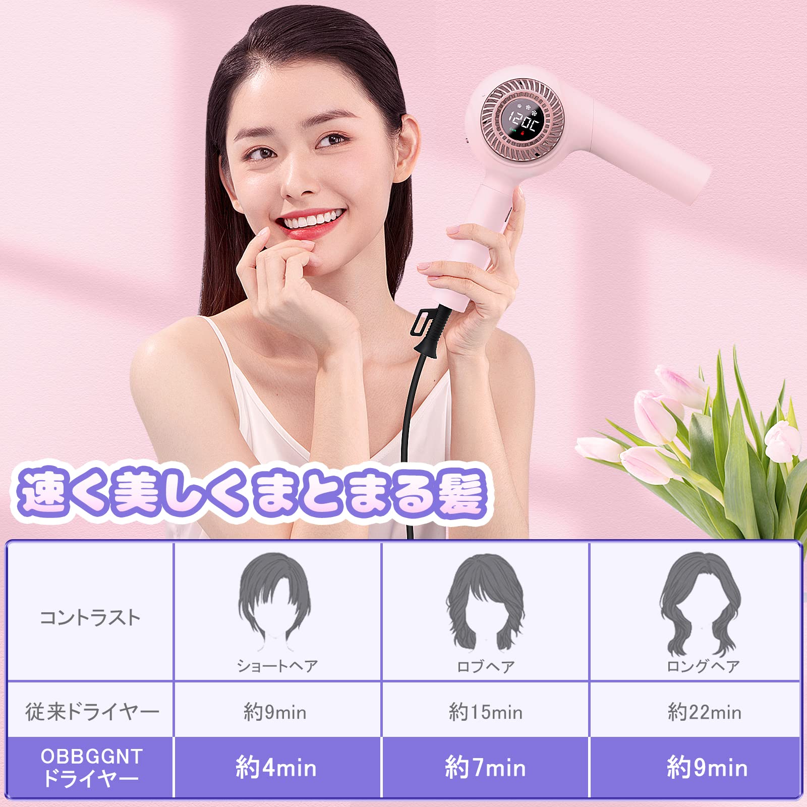 Amazon | ヘアドライヤー イオンケア 3000万マイナスイオン つや髪 3