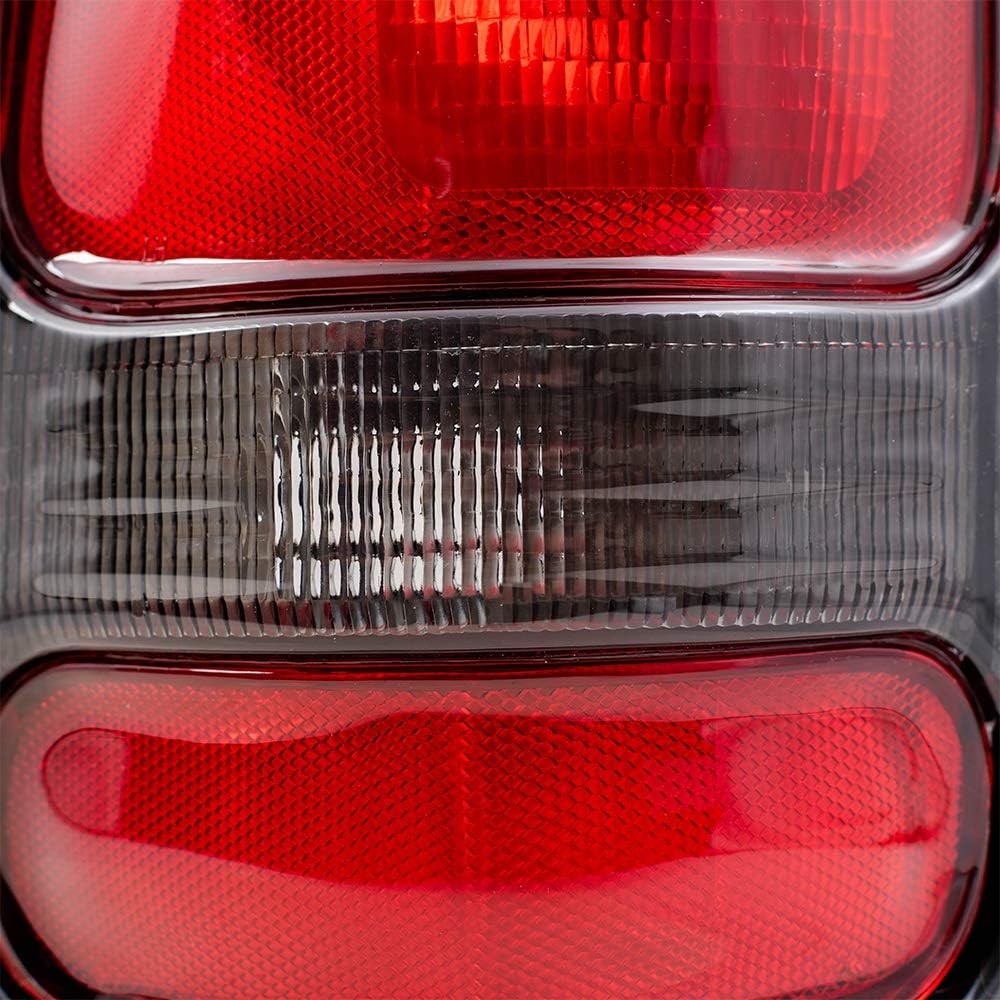 Tail Light for 1994-2001 Ram 1500 Black Bezel Paint To Match for 1994-2002 Ram 2500 5EK45DX8AC Set CH2800135