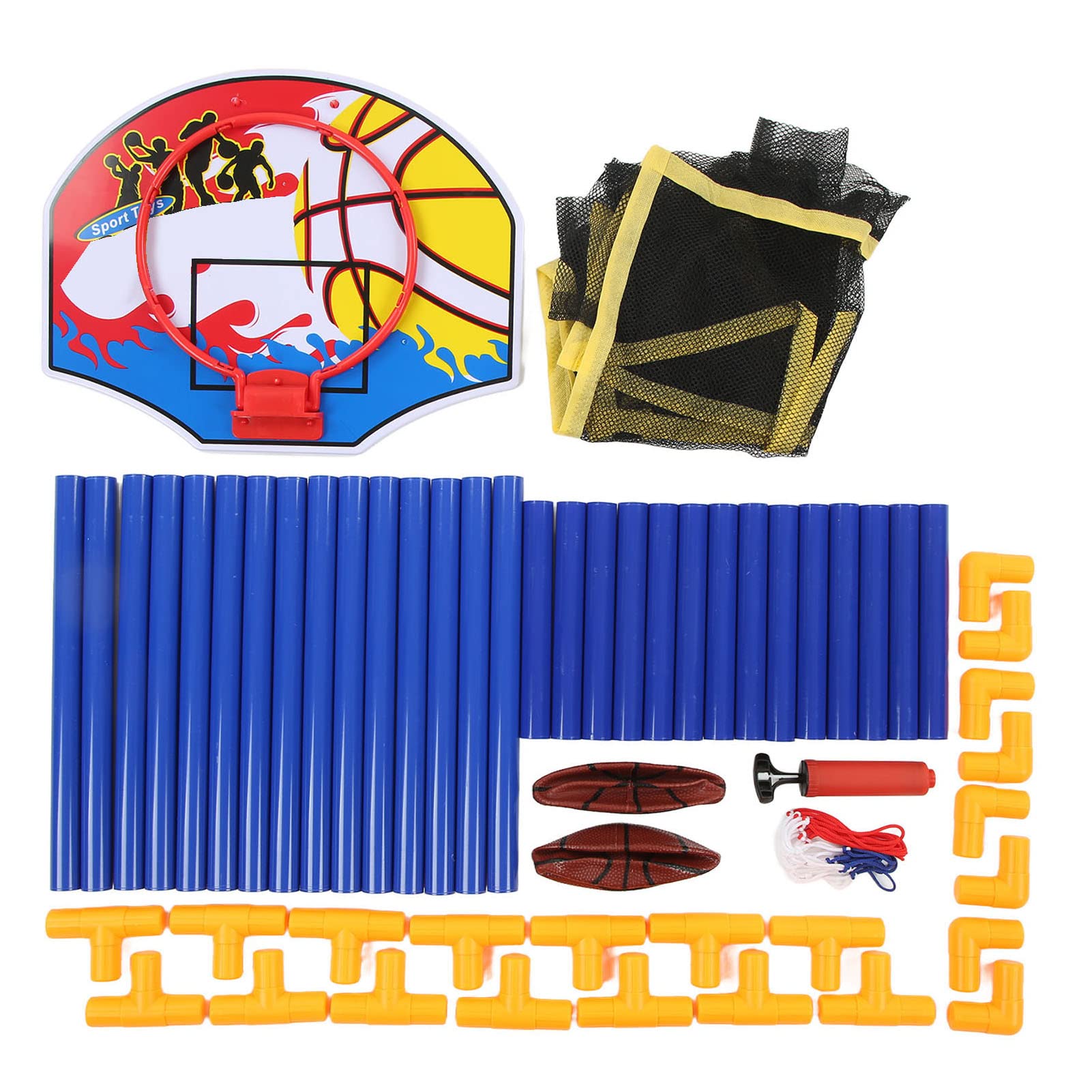 Przenośna Gra w koszykówkę do Arkad dla Dwojga Dzieci, | Plastikowa Rama, 31.5x15.7x47.6 Cala, Automatyczny Zwrot Piłek, Koordynacja Ręka-oko dla Dzieci, Młodzieży i dorosłych.