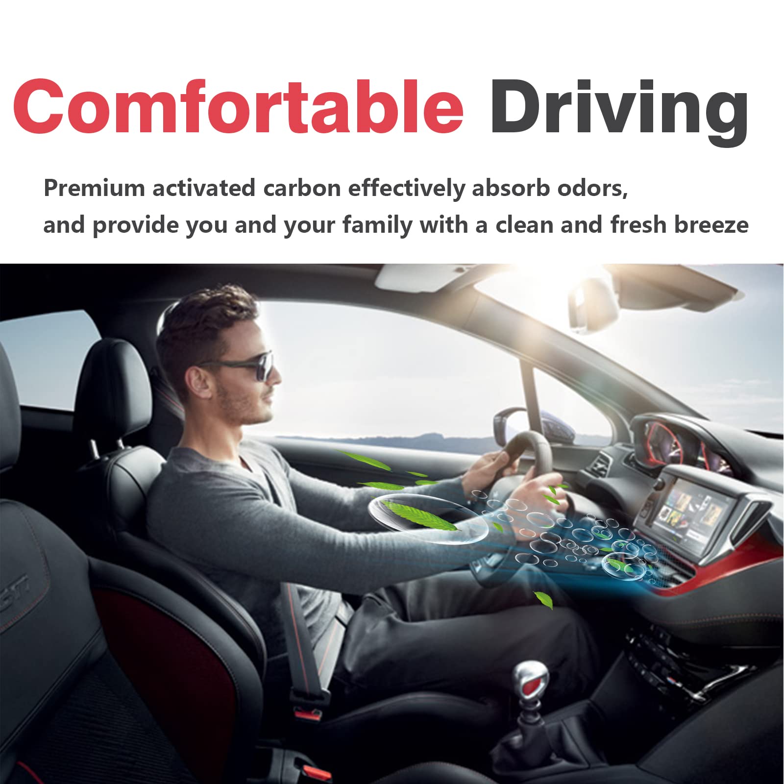 Filtro de aire de cabina compatible con Mazda 3 (2019-2022), CX-30 (2020-2022), CX-50 (2023), repuesto para CF12773, BDTS-61-J6X, MP111BDGF, BDGF-61-J6X