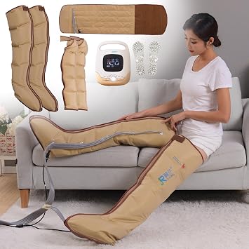 Lipedema Legs Treatment Massager, Electric Leg Air Compression Massager With Heating Function, Leg Compressions Massager with Five Massage Modes, for Relax Muscle 2 Legs + 2 Arms + 1 Waist