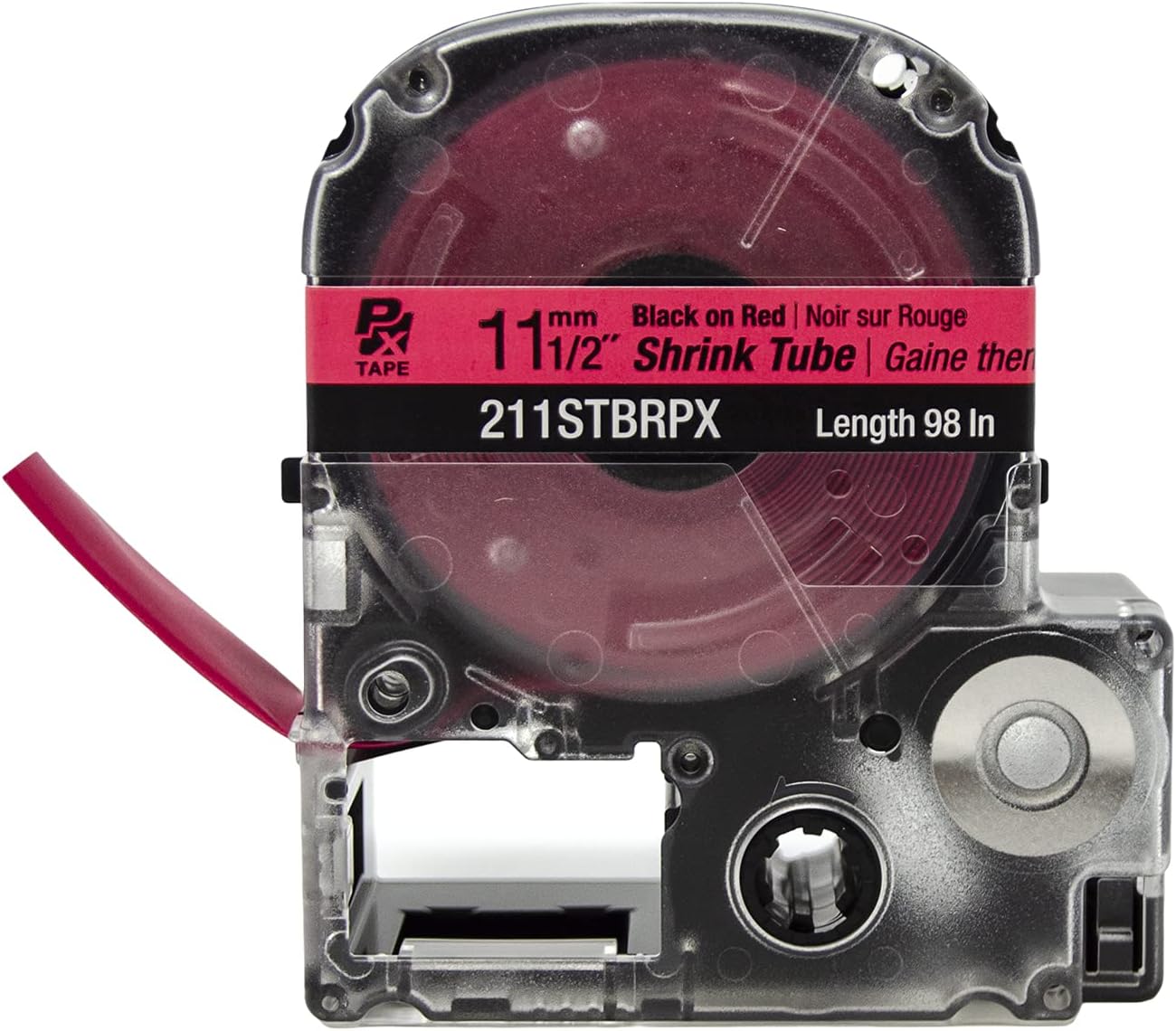 Epson LABELWORKS 211STBRPX Genuine Shrink Tube AWG 2-8 Black on Red Shrink Tube - 1/2" (11MM) Wide, 96" - Image 8