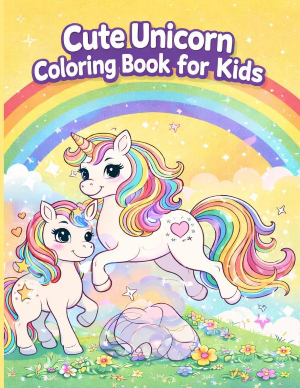 Magical Unicorns Coloring Book for Kids: Cute Unicorns, Rainbows and Fantasy Scenes to Color | Fun, Relaxation and Creativity for Girls and Boys Ages 3–8