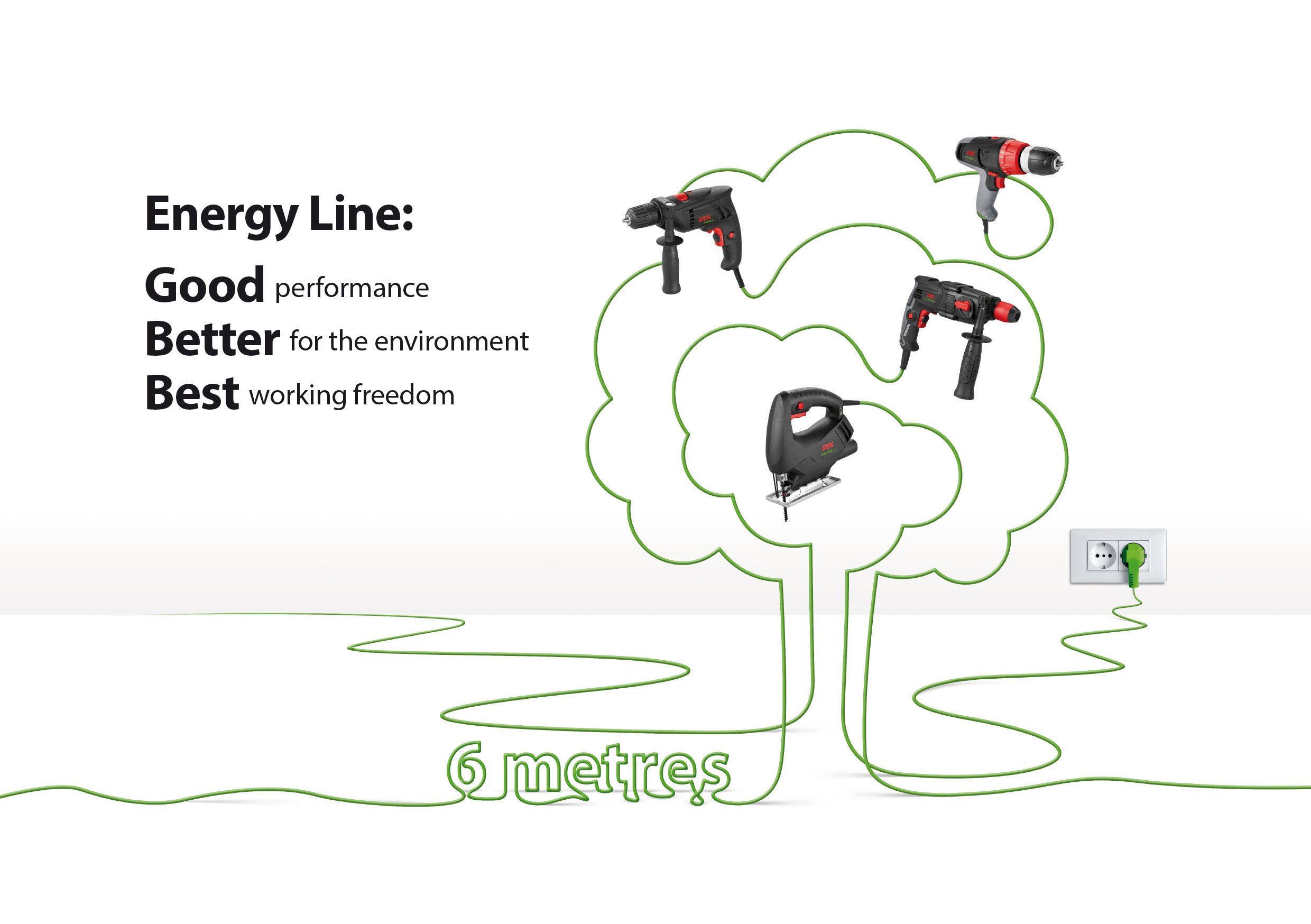 Skil 6221AA Energy Trapano Avvitatore a Filo, Nero/Antracite