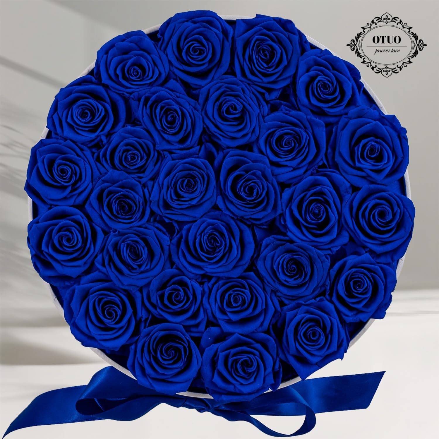 27 Piece Preserved Roses in a Box - Forever Flowers for Delivery Prime, Eternal Roses Mothers Gifts for Mom, Valentine's Day, Wife Anniversary Birthday Gifts for Women(Blue) - Image 6