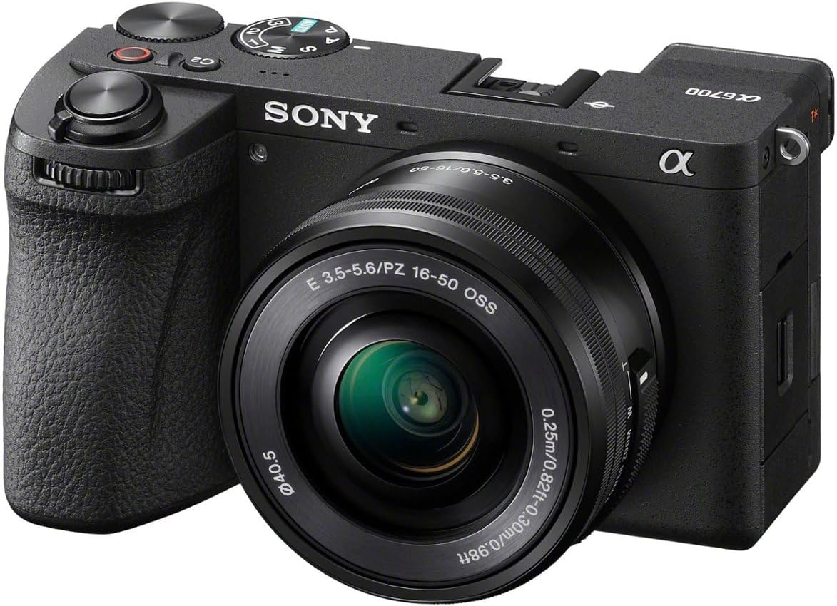 Sony – Alpha 6700 – APS-C Mirrorless Camera with PZ 16-50 mm Lens – Black (Renewed)