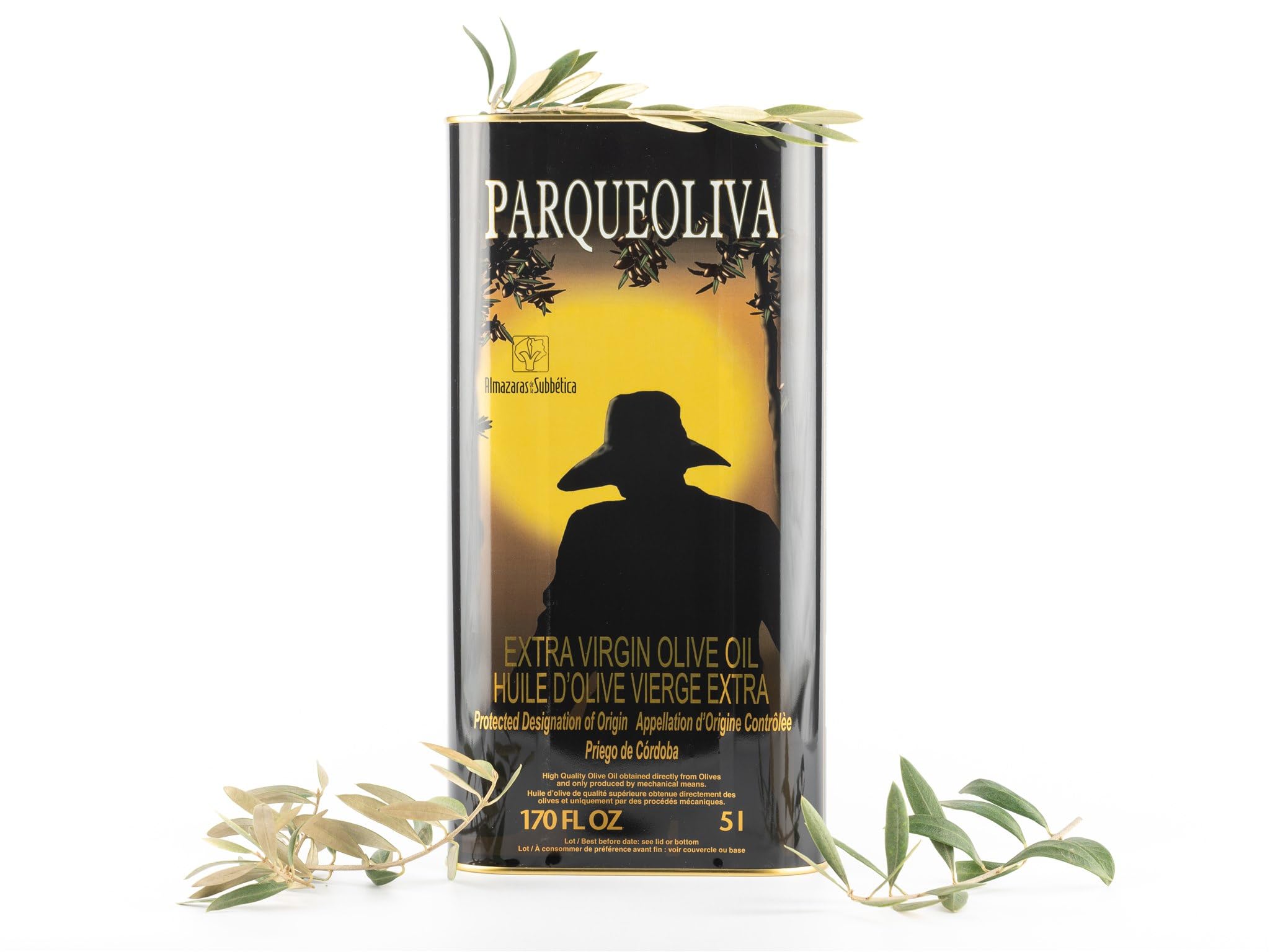 PARQUEOLIVA Oliwa z oliwek extra virgin. Opakowanie 4 puszki x 3 litry
