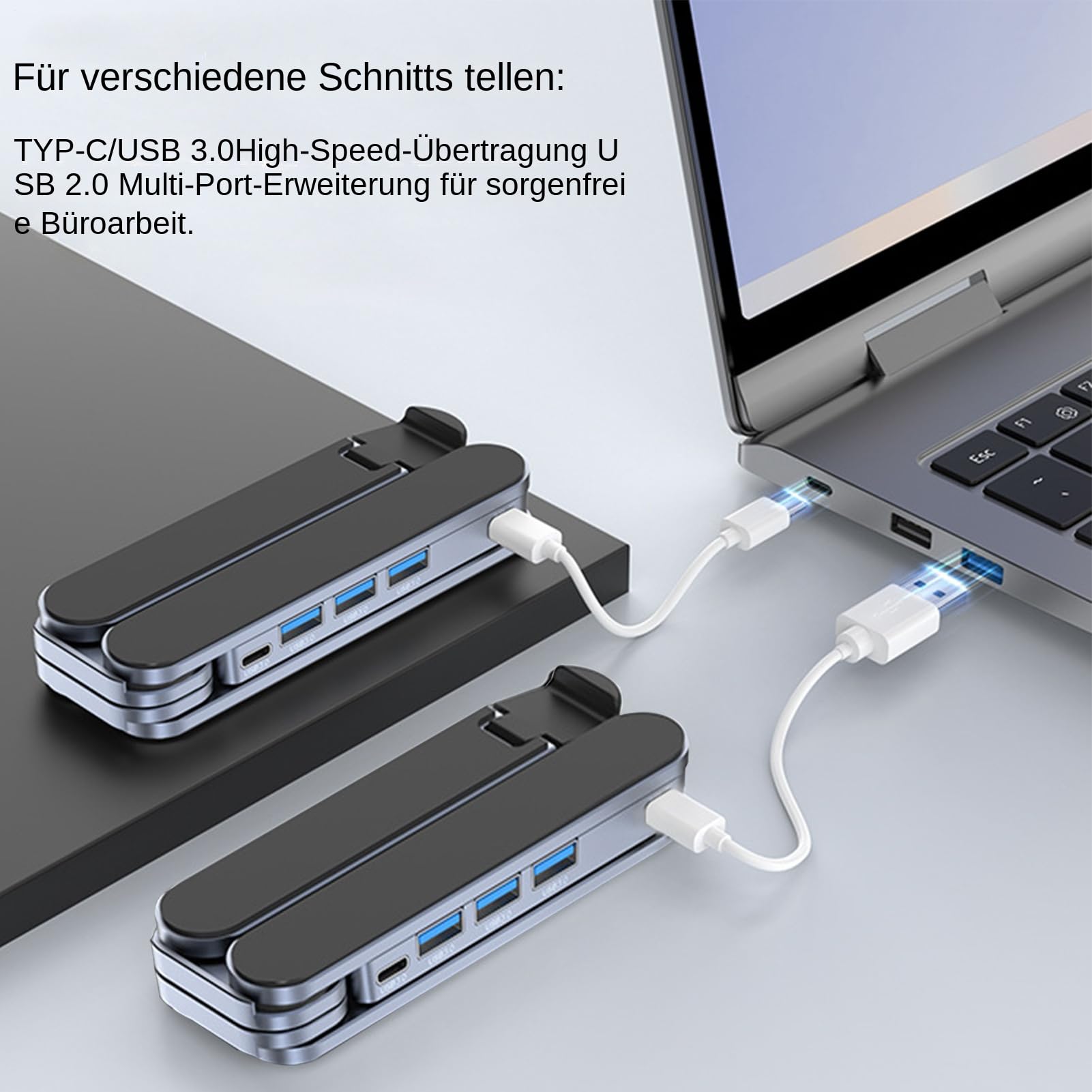Na Laptopa Z Dokującą Stacją Wentylowane Chłodzenie Na Tableta Z USB Hub