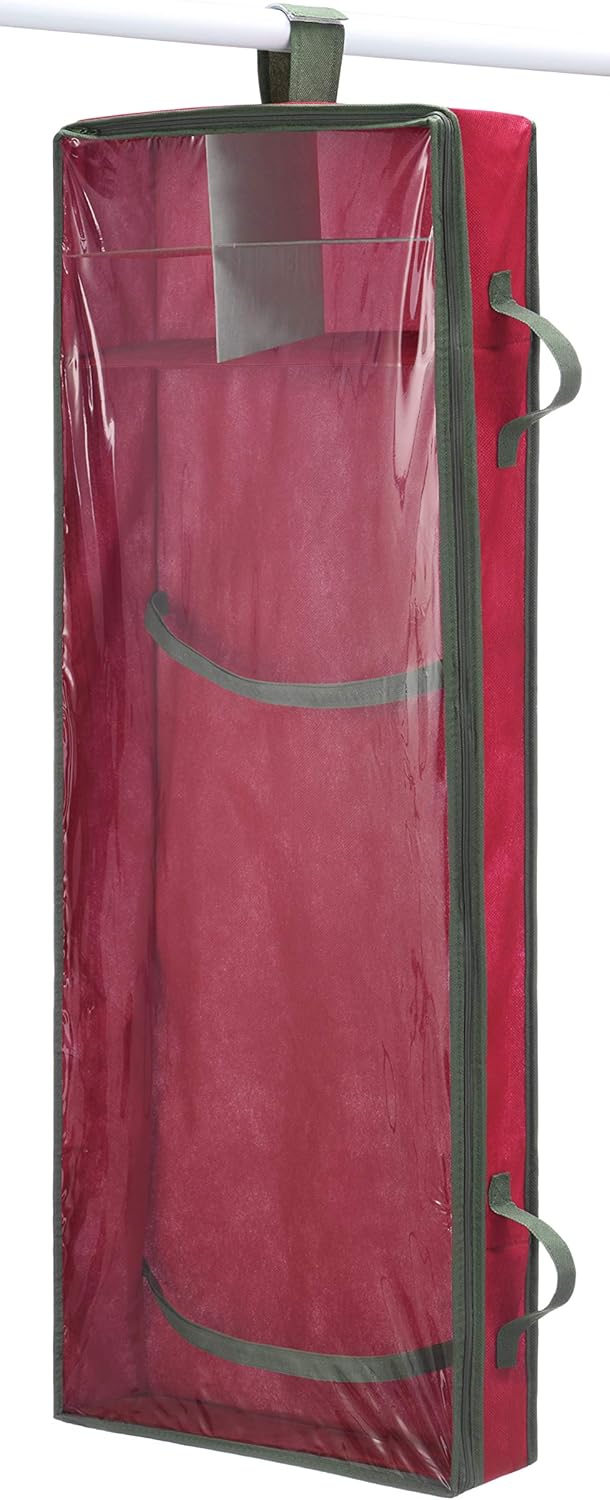 Whitmor 6129-5343 Gift Wrap Organizer, 43 in x 15 in x 5 in, Red : Home & Kitchen