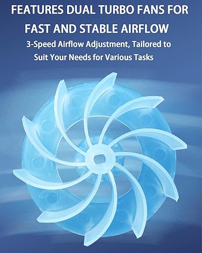 Miniatura 5 de Pistola de calor para tubos retráctiles, manualidades y resina, pistola de aire caliente de 2000 W con 9 boquillas, temperatura variable de 302 F a