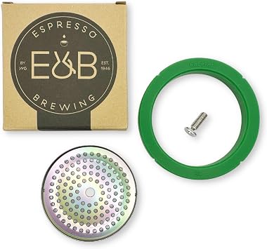verybarista Custom Tune Up Kit for Rancilio Silvia espresso machines. IMS Nanotech Reinforced Screen SRT200NT, Cafelat Gasket - Green, Flat Screw.