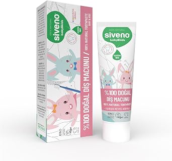 Siveno 100% Natural Fluoride-Free Mixed Fruit Flavored Toothpaste for Baby and Child 50 ml