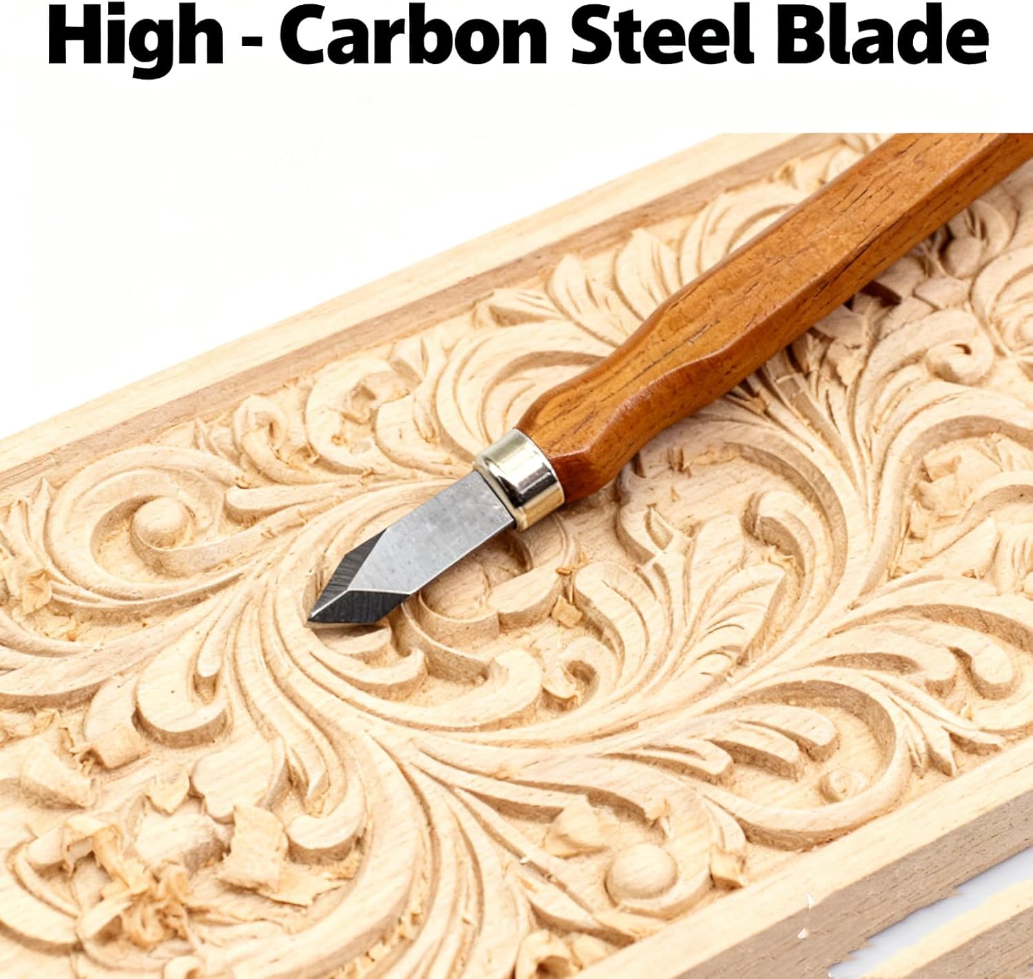 3 Pack Woodworking Marking Knife with Storage Box – Dual Bevel High Carbon Steel Striking Cutter, Wooden Handle for Wood Carving, Joinery Marking & DIY Craft Projects