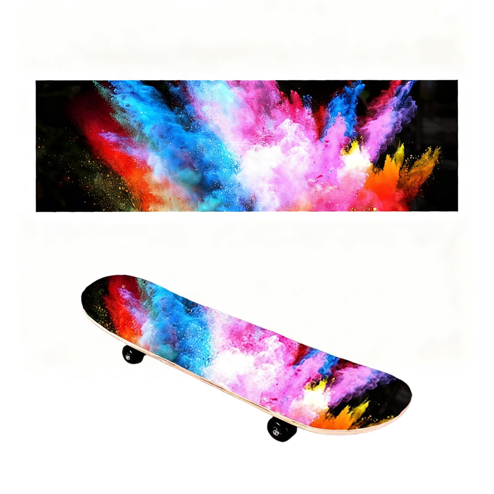 Bande antidérapante pour skateboard, papier de verre, revêtement antidérapant de qualité supérieure, haute résistance au glissement pour skateboard longboard