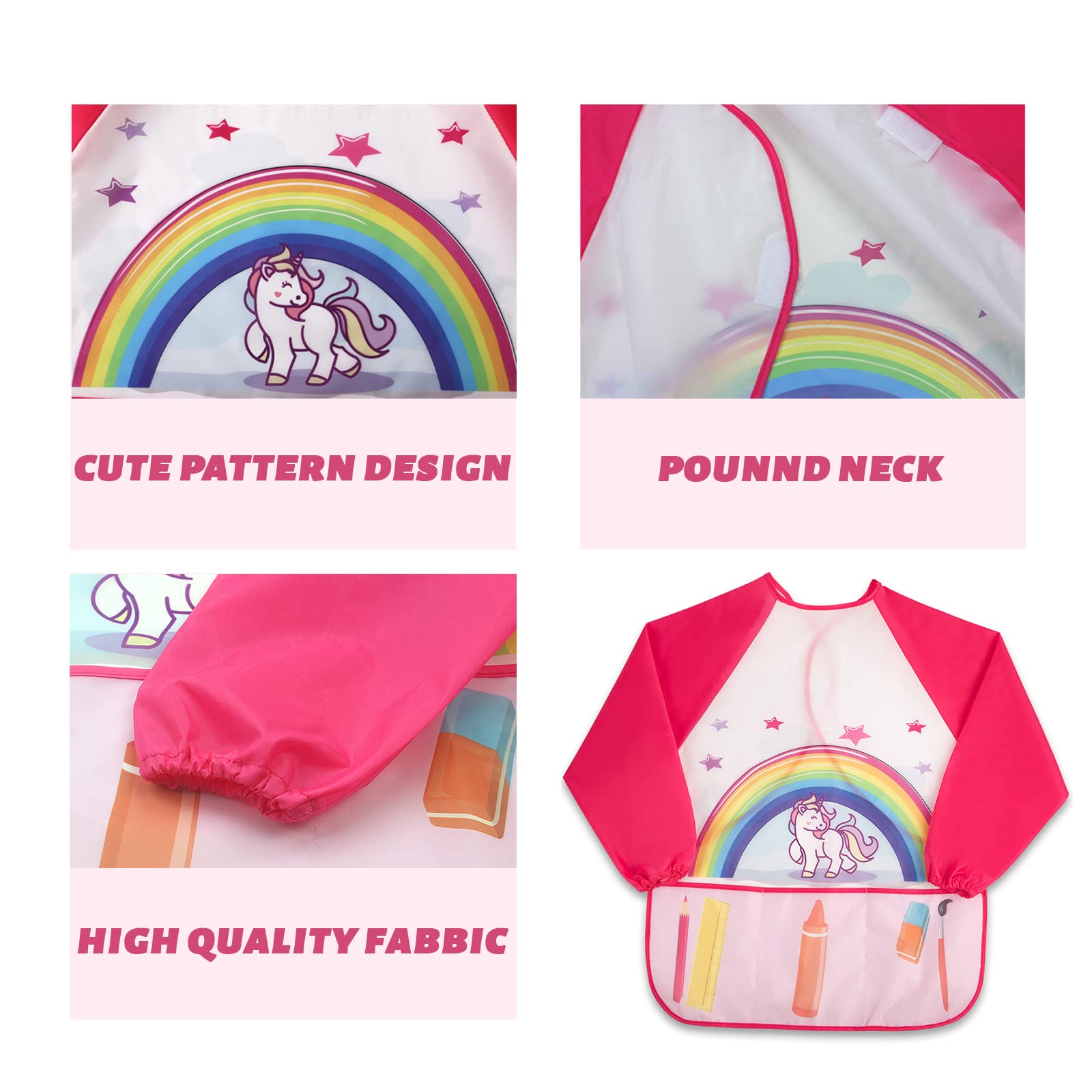 Blouse De Peinture Enfant 7-12 Ans - Manches Longues, Imperméable, Avec Poche Pratique - 6
