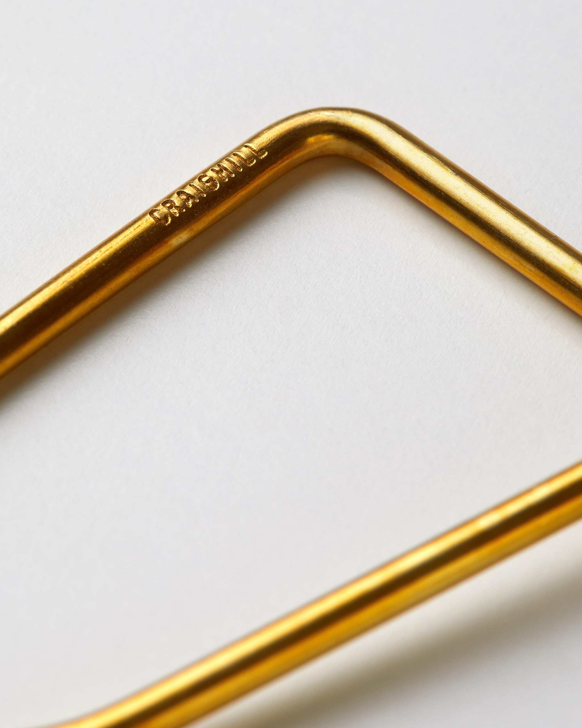 CALEE キーリング　concho key ring brass ゴールド Craighill Wilson Brass Keyring - 2” Carabiner Keychain Clip