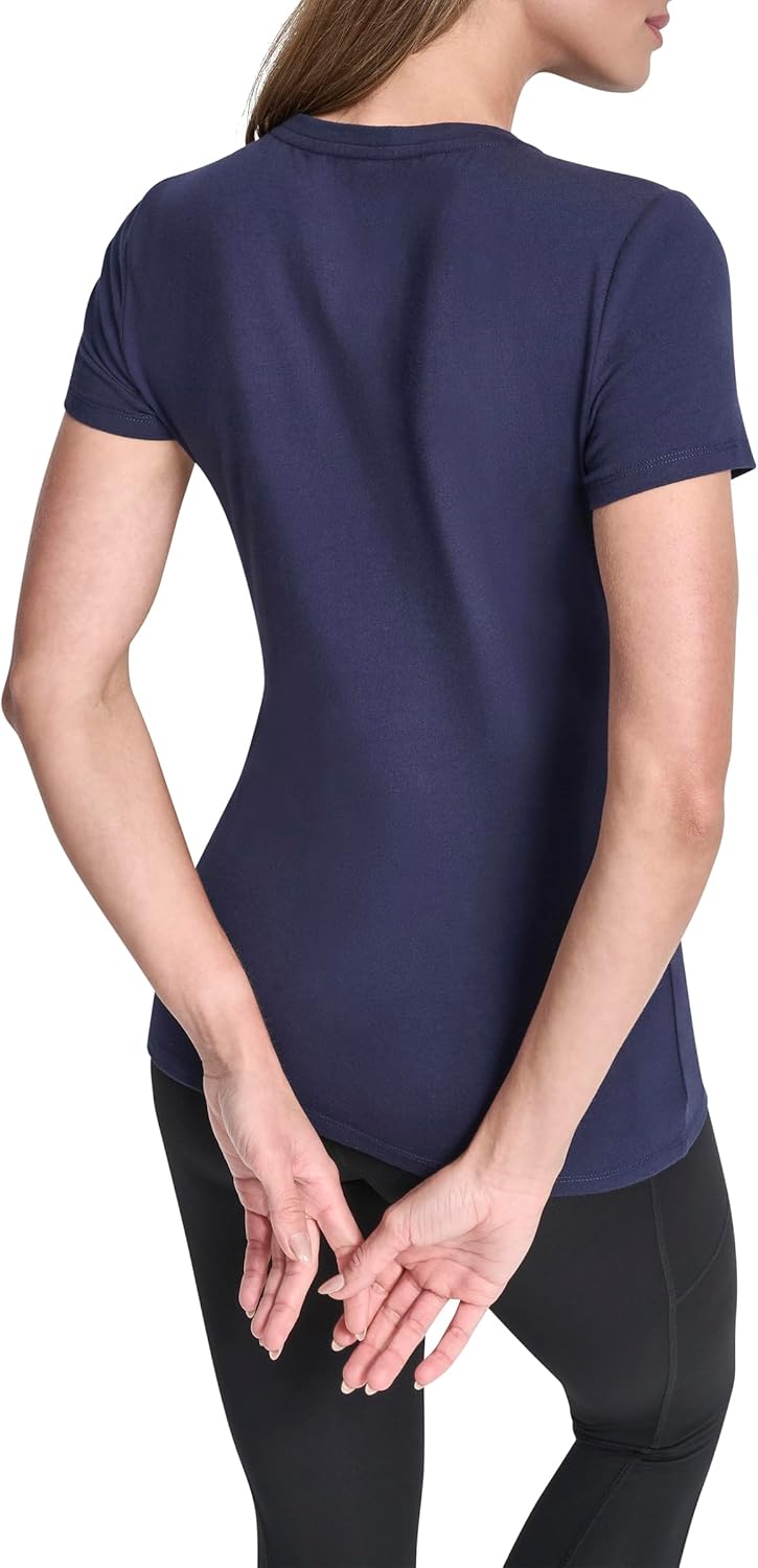 DKNY Womens Foil Logo Short Sleeve T-Shirt - Image 3