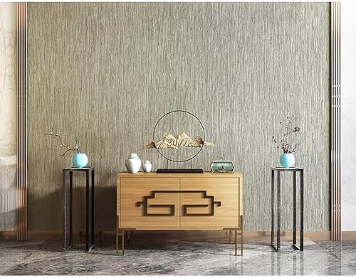 Vista 2 de Blooming Wall: Rollo de papel tapiz para sala de estar, recámara, con patrón imitación césped, de 20,8 pulgadas x 32,8 pies = 57 pies²., Verde