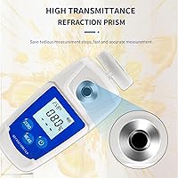 Vista 4 de Refractómetro digital Brix de alta precisión con ATC para prueba de contenido de azúcar 0-55% Brix Tester Brix Meter para agua potable Bebida Jugo