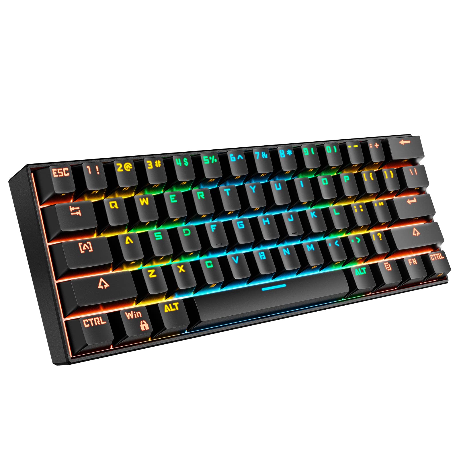 60 Mechanical Keyboard, Hiwings Wireless Bluetooth 5.0 Gaming Keyboard