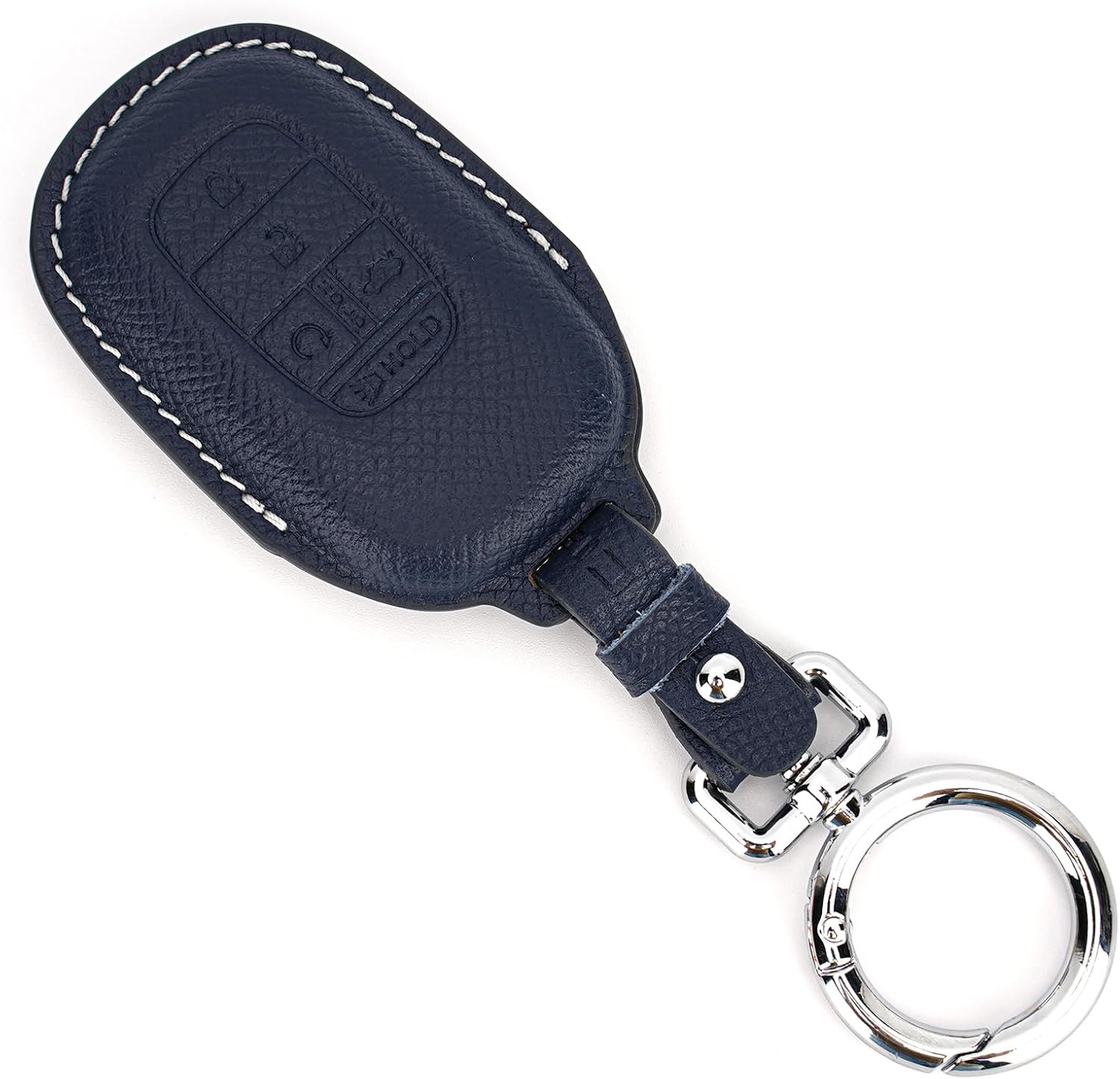 Key Fob Cover, Compatible with Honda Civic Accord CR-V Pilot HR-V, 4/5 Button Smart Remote Protector with Keychain (Blue)