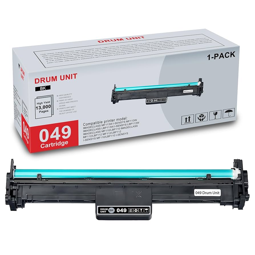 Amazon.com: 1-Pack 049 Black Drum Unit High Yield Compatible