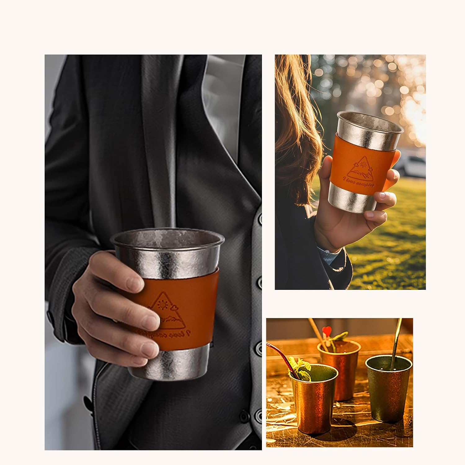 Pint Cup,12 oz Titanium Camping Cup Pint Beer Wine Tumbler Drinking for Adults Travel, Outdoor, Camping, Everyday