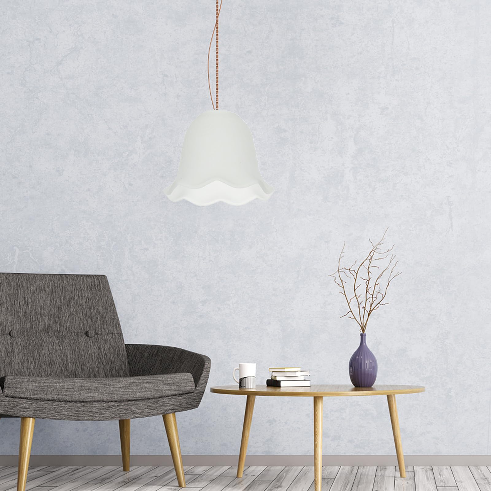Paralume in Vetro E27 Elegante per Lampade da Tavolo e Comodino