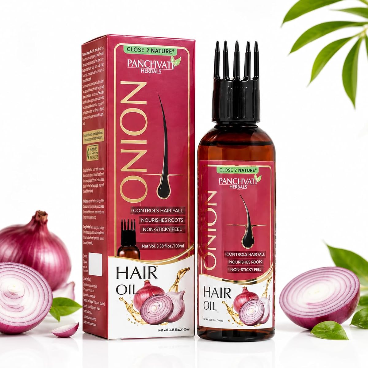 Panchvati Herbals Onion Oil 100 Ml Control Hair Fall Hair Damange For Men &