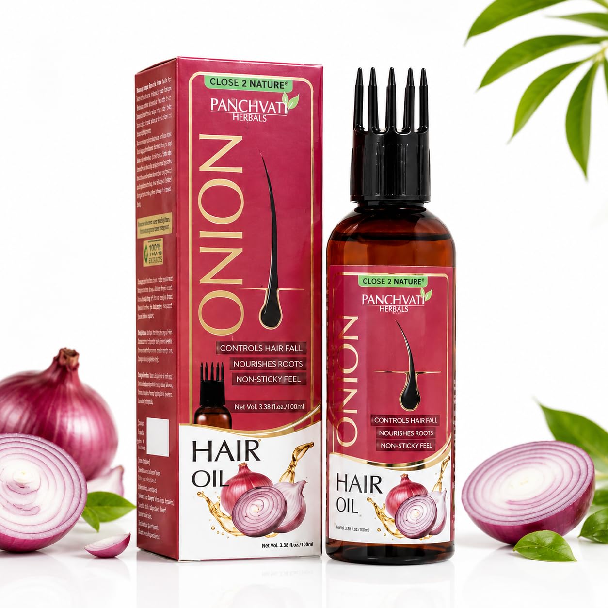 Panchvati Herbals Onion Oil 100 Ml Control Hair Fall Hair Damange For Men &