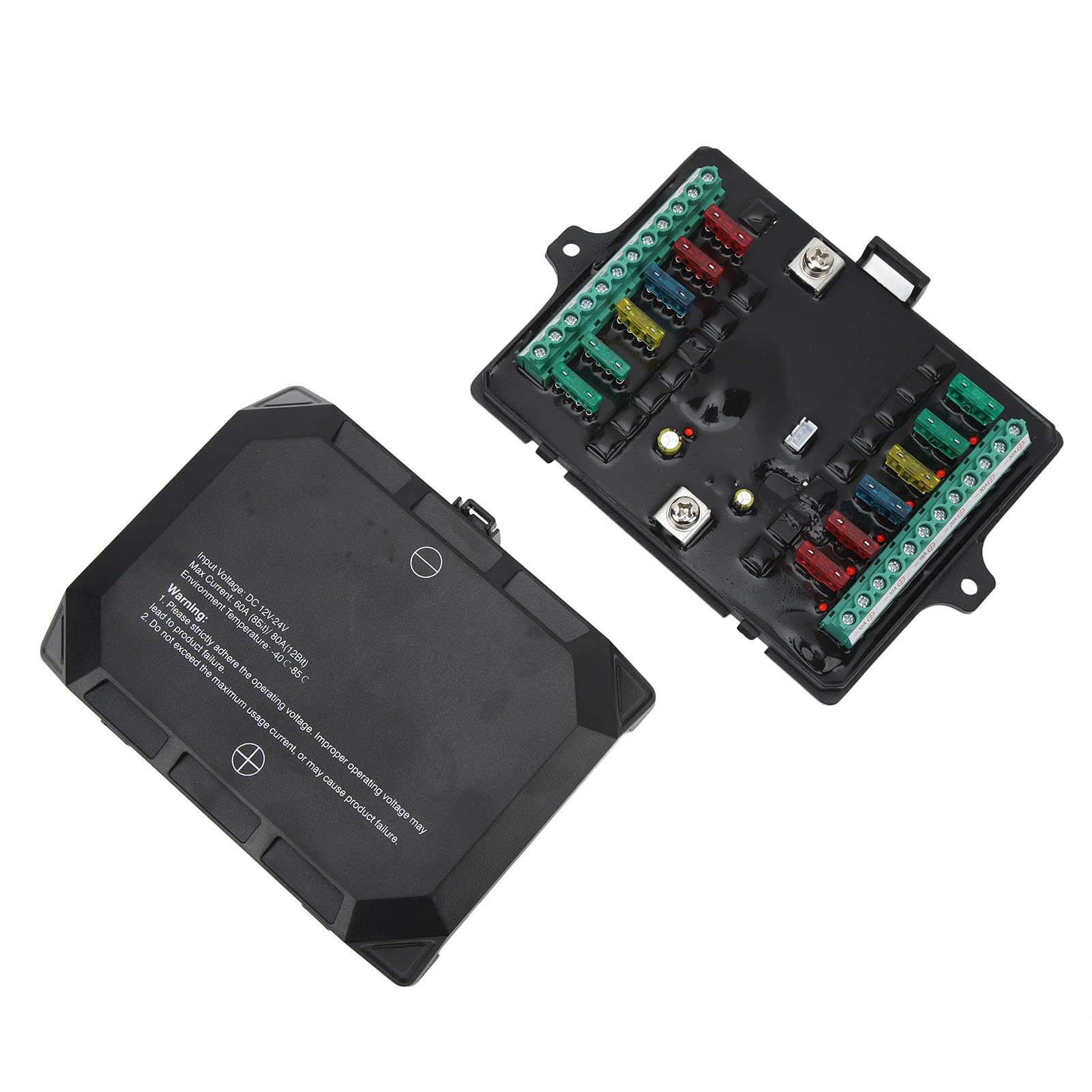 Kit Pannello di Controllo Interruttori, KIMISS Pannello Interruttori a 8 Gang Controllo Luci RGB di relè di Controllo del Circuito Elettronico per Camion Off Road Power