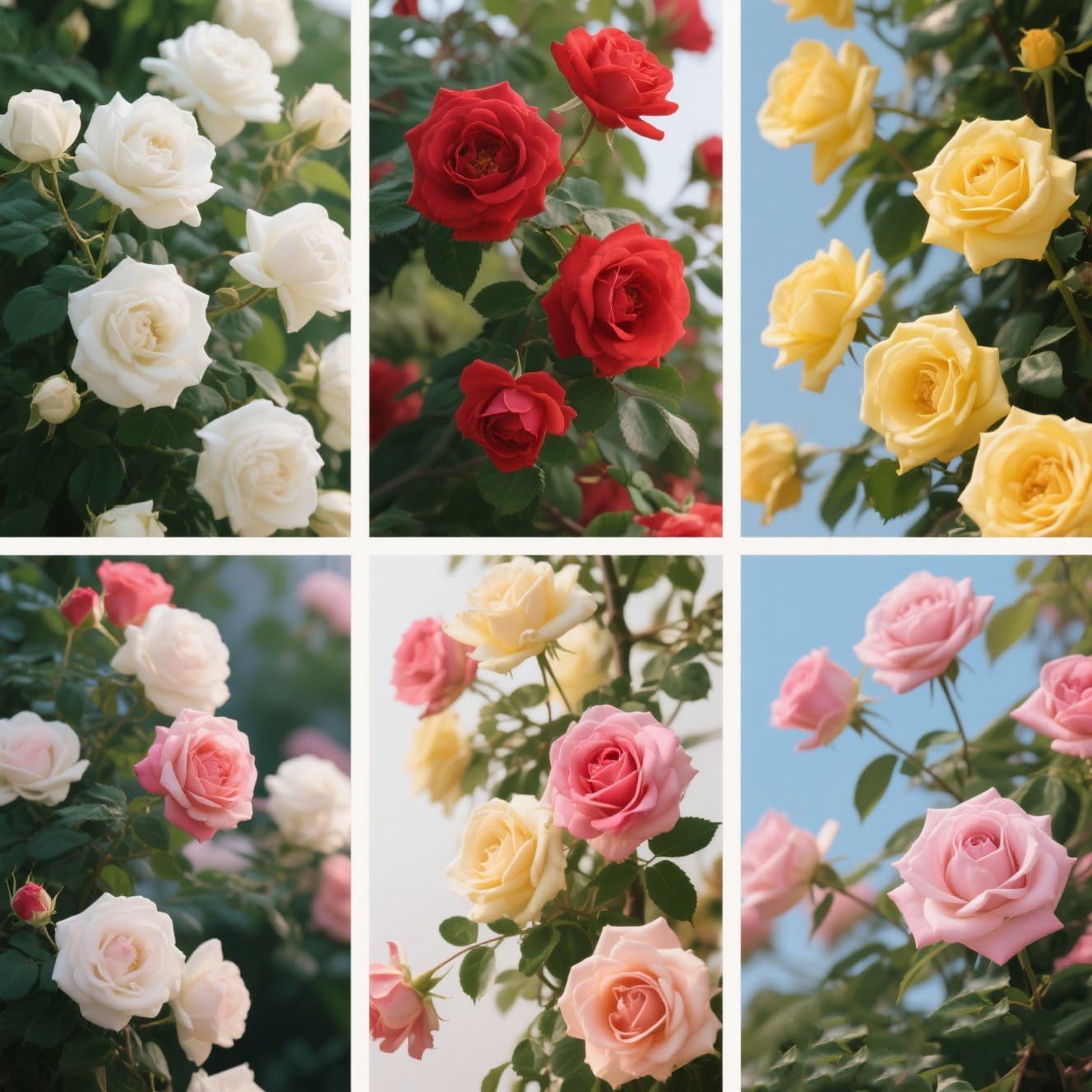 300+ Specimenti di Rosa Rampicante, Pianta Ornamentale Rampicante con Fiori Eleganti per Giardino e Recinzioni