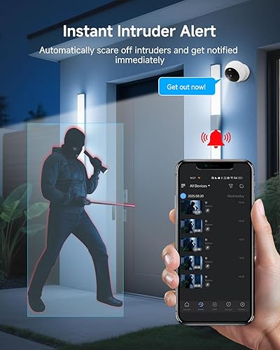 Miniatura 7 de Noorio B200 y B310 Dou Sistema de cámara de seguridad para exteriores, seguridad inalámbrica 2K para el hogar, funciona con pilas, visión nocturna a