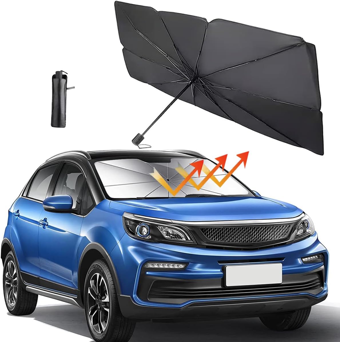 Car Windshield Sun Shade Umbrella Foldable Car Umbrella
