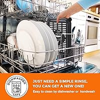 Vista 8 de Juego de freidora de aire de 6 piezas para Ninja Foodi DZ090 DZ201 DZ100, 4 forros inferiores para horno y 2 sartenes de cocina para protección