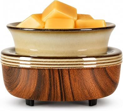 mocosa Ceramic Wax Melt Warmer Candle Wax Warmer 3-in-1 Warmer for Scented Wax Burner Electric Wa...