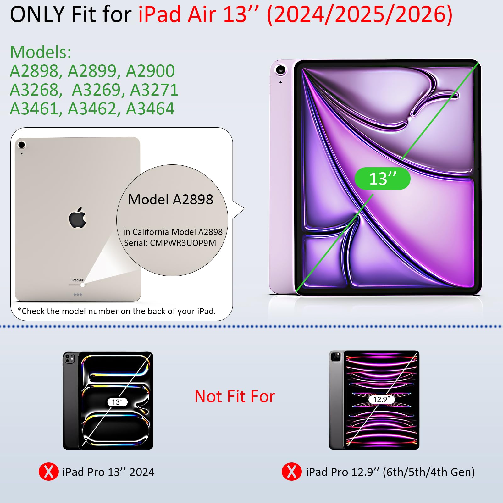 Amazon.co.jp: SENCADI スクリーンプロテクター iPad Air 13インチ M3