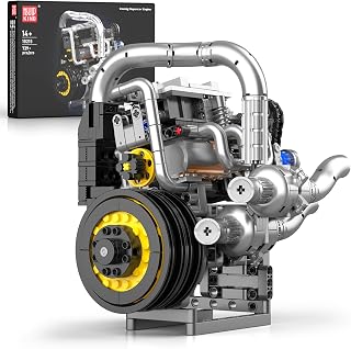 Mould King 10215 Engine Building Kit for Adults, MOC Ideas Mini Transmission Engine Model Toy for Display, STEM Building Project for Teens 14+(739 PCS)