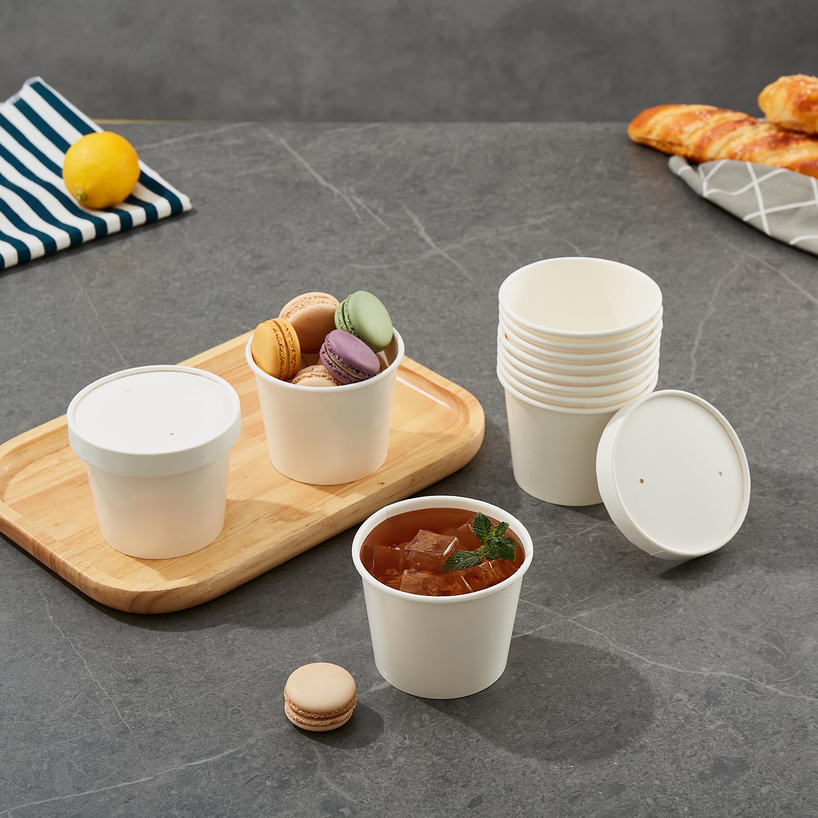 QILZO Confezione da 24 contenitori per alimenti da 700 ml, contenitori