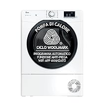 Hoover H-DRY 350 Asciugatrice 8 Kg, Pompa di Calore, Libera Installazione, 85 x 60 x 58,5 cm (AxLxP), Classe D, Controllo Wi-Fi + BLE, App hOn, 16 Programmi, Bianca – HR EH8N2DBE-S