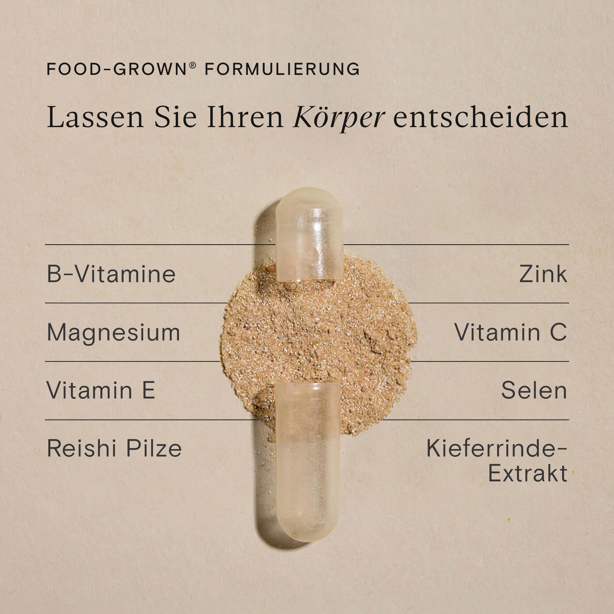 WILD NUTRITION ​​Food-Grown Daily Nutrient Men’s 45+, Vorrat für 1 Monat | Multivitamin für Männer ab 45, Zink, Selen und Magnesium, zur Unterstützung von Muskeln, Knochen und Immunsystem, 60 Kapseln