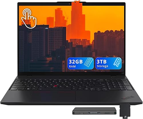 Miniatura 12 de Lenovo ThinkPad L16 G2 - Laptop con pantalla táctil WUXGA de 16 pulgadas, Intel Core Ultra 5 225U, 8 GB de RAM DDR5, almacenamiento de 1,5 TB