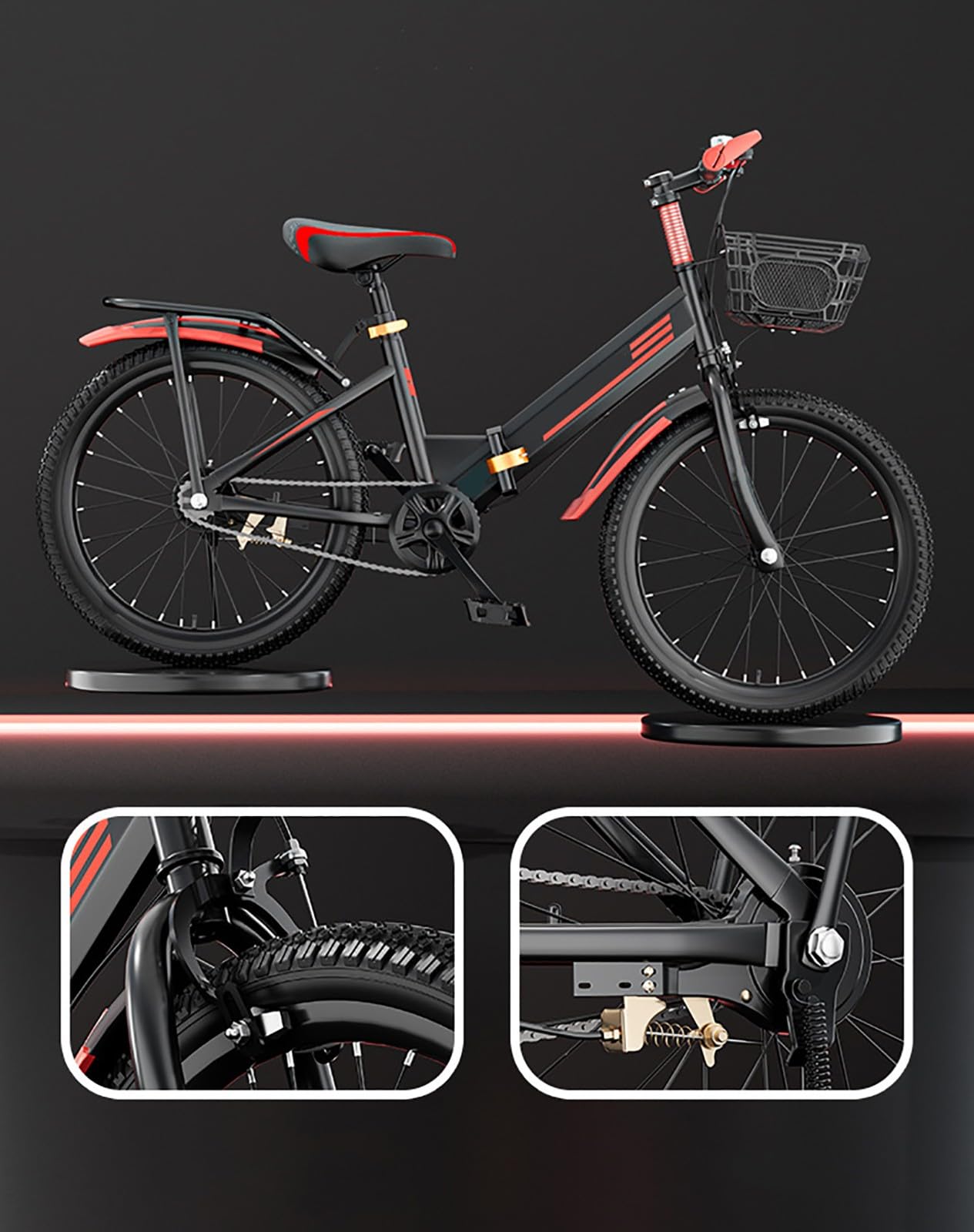 Bicicleta Plegable De 20 Pulgadas, Una Sola Velocidad, Para Adolescentes, Estudiantes, Ligera, Portátil, Para Hombres Y Mujeres B,20-inch