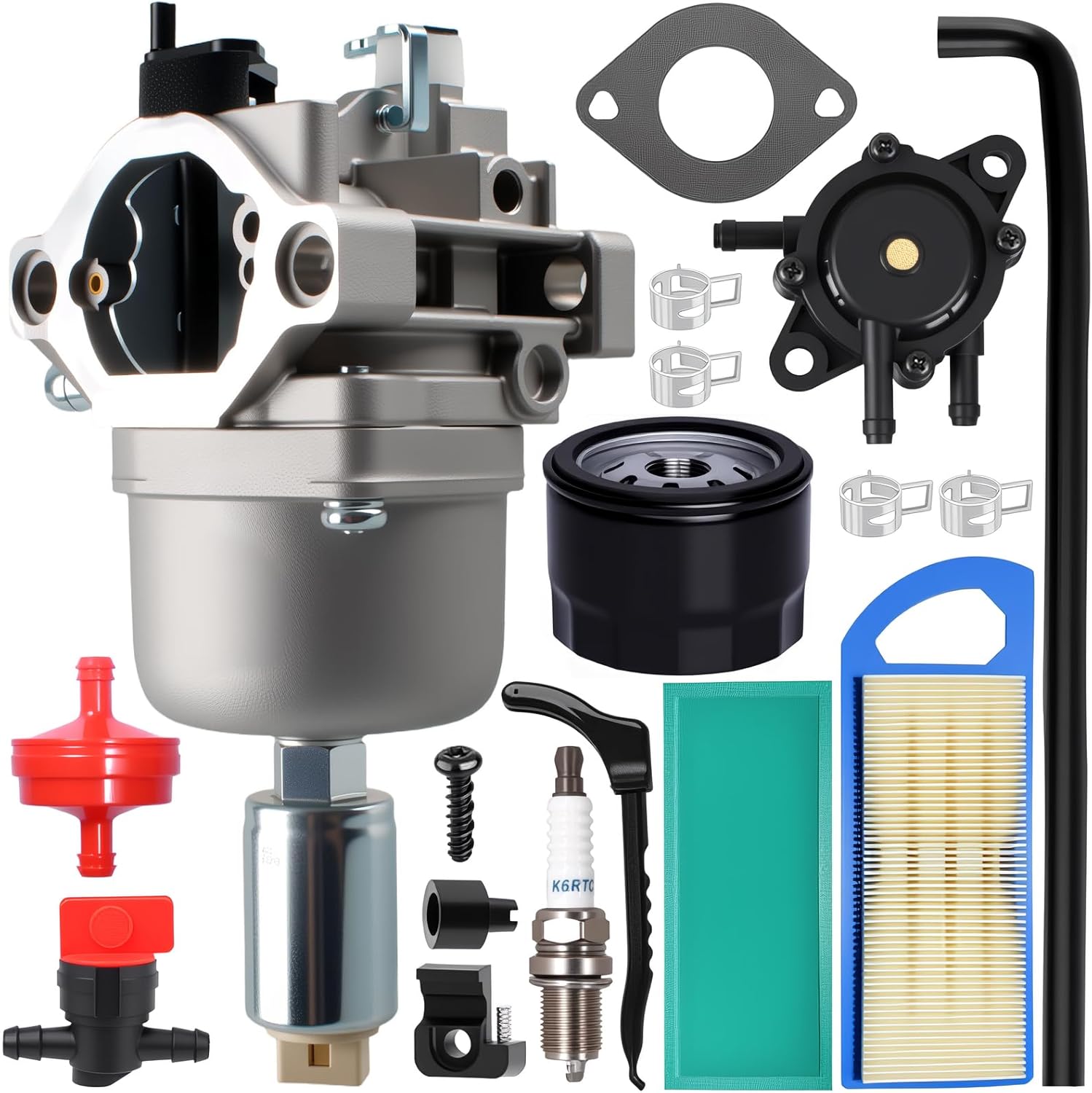 LT1000 Carburetor For Craftsman LT1000 LT2000 LT3000 T2200 LTS2000 YT3000 DLS3500 DYT4000 15.5HP 16HP 17.5HP 18HP 18.5HP 19.5HP 20HP Compatible with Briggs & Stratton OHV Single Engine