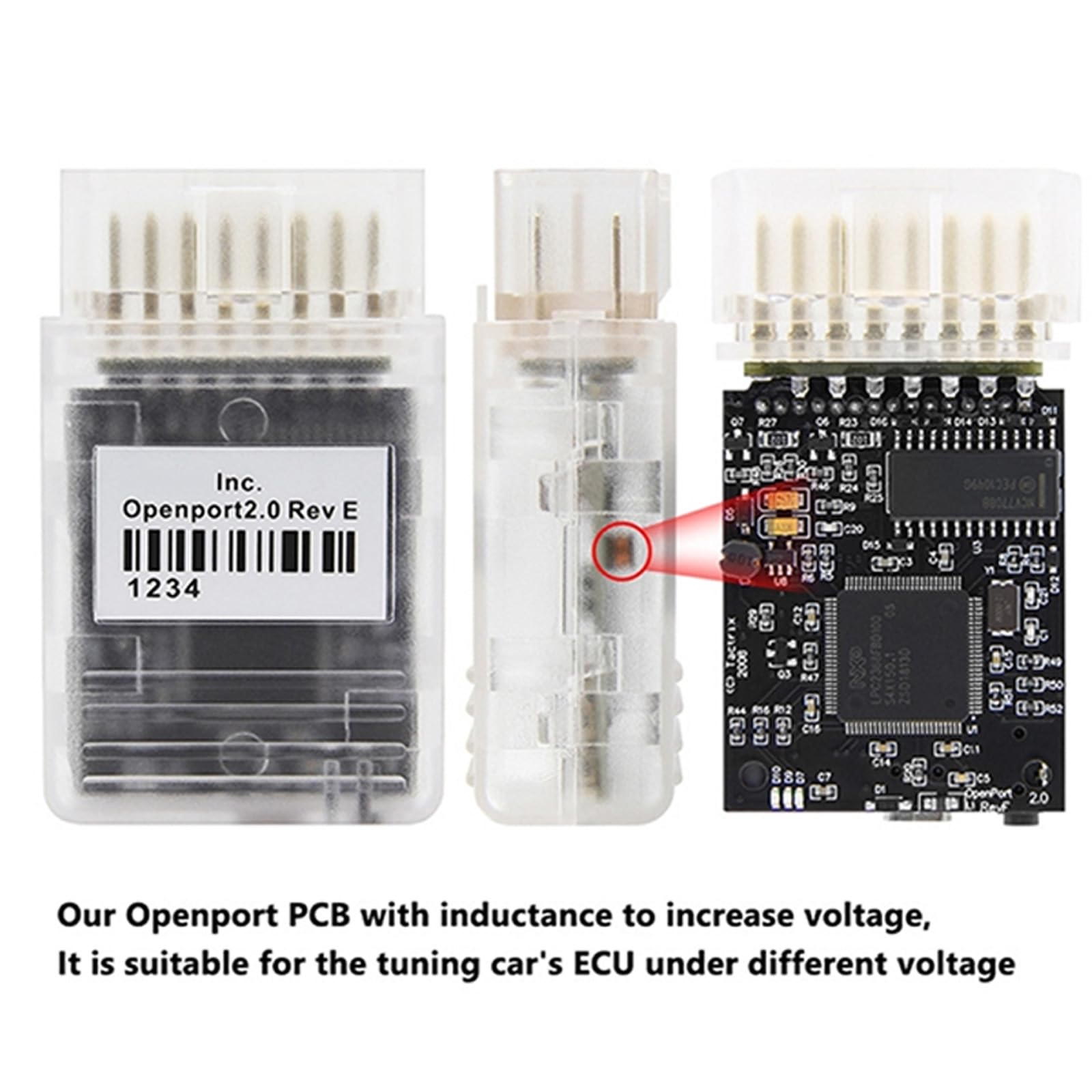 Strumento diagnostico avanzato per la programmazione lampeggiante unità controllo del motore con dongle J2534 e cavi jumper che supportano monitoraggio dei dati trasferimento dati