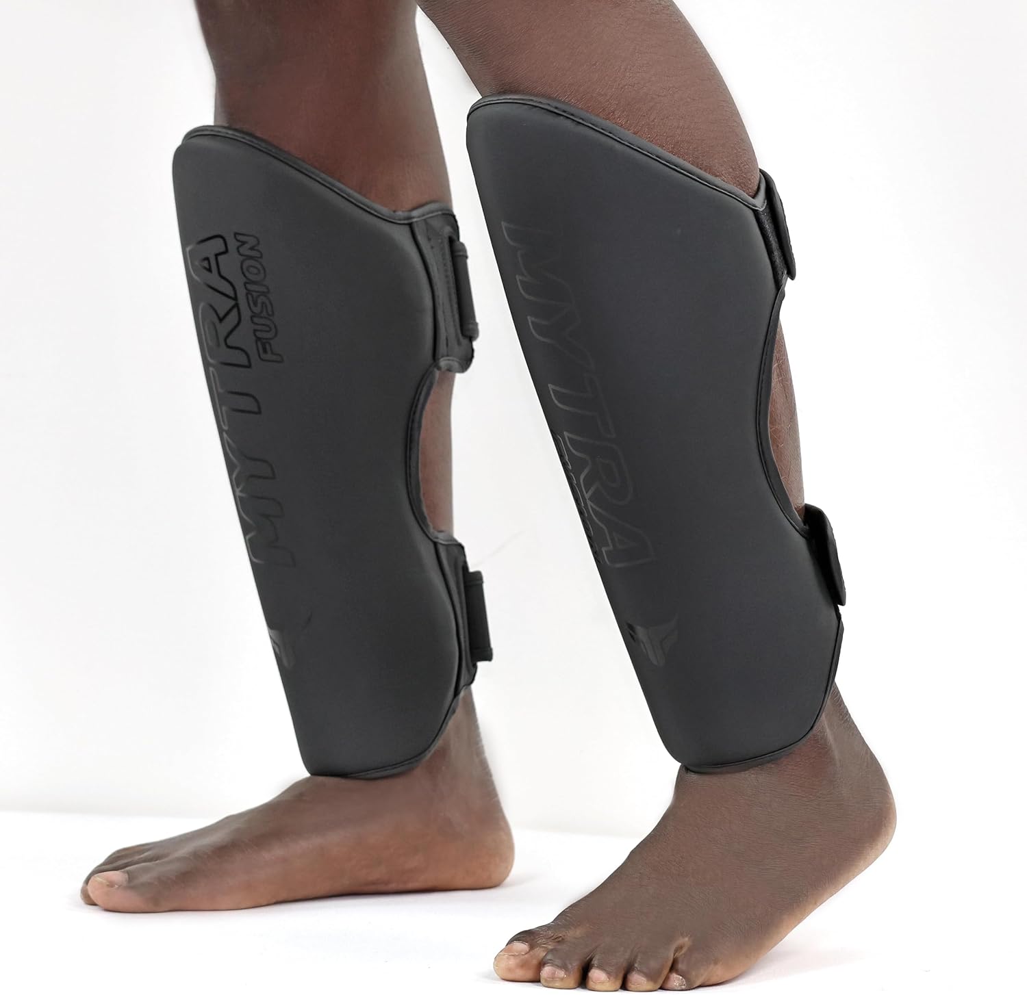 Mytra Fusion Shin Guards Artificial Leather MMA Shin Guards Muay Thai, Training, Sparring, Kickboxing, Martial Arts Shin Guards