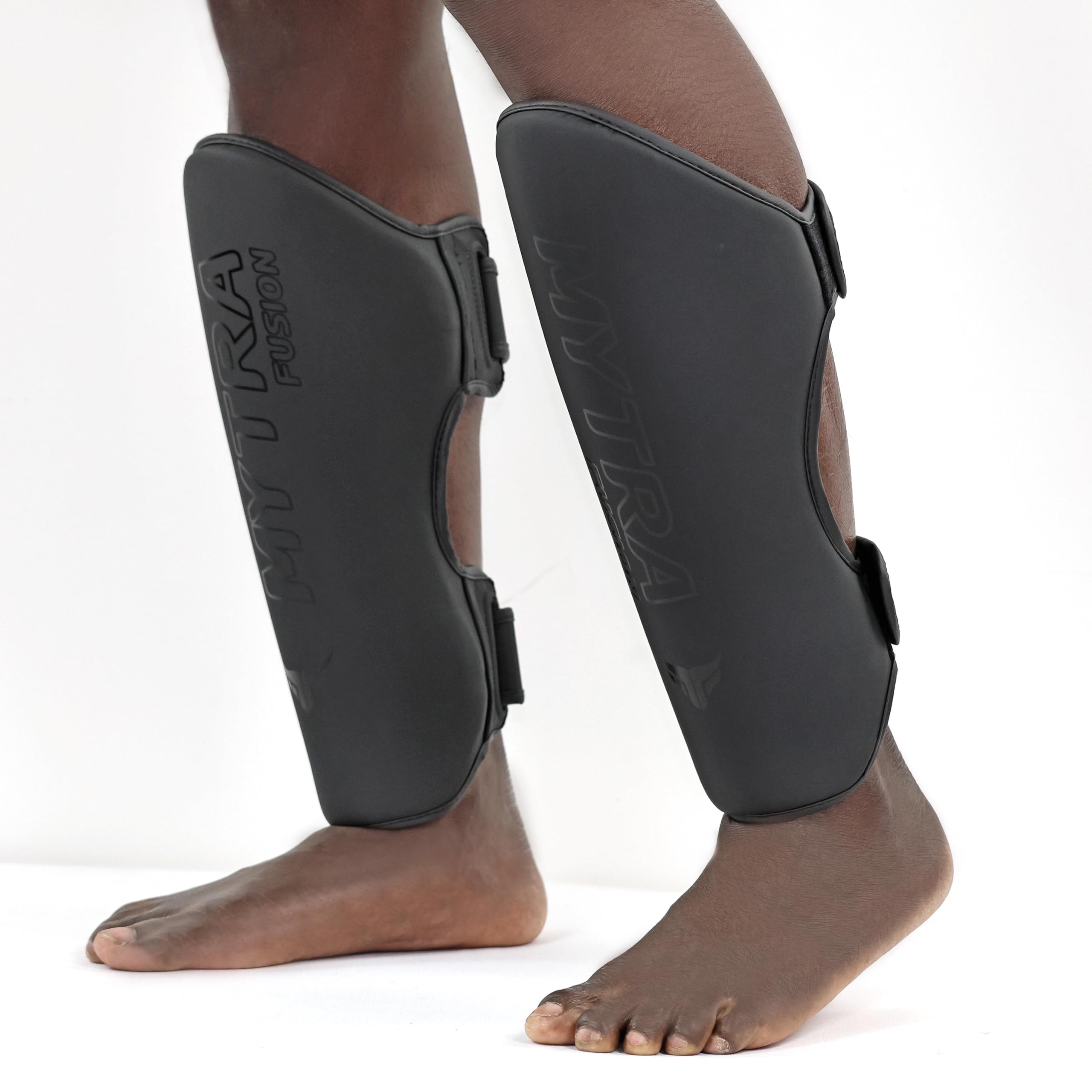 Mytra Fusion Protege Tibia Boxe MMA Protege Tibia Cuir Artificiel Protege Tibia Boxe Muay Thai, Entraînement, Sparring, Kickboxing, Arts Martiaux protège Tibias