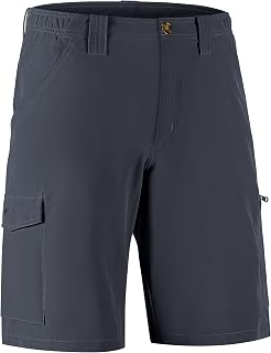 33,000ft Mens Golf Shorts Stretch Hiking Shorts UPF50+ Summer Trekking Pants Packable Outdoor Cargo Shorts with 7 Pockets Breathable Capri Shorts for Hiking, Golf, Camping, Travelling