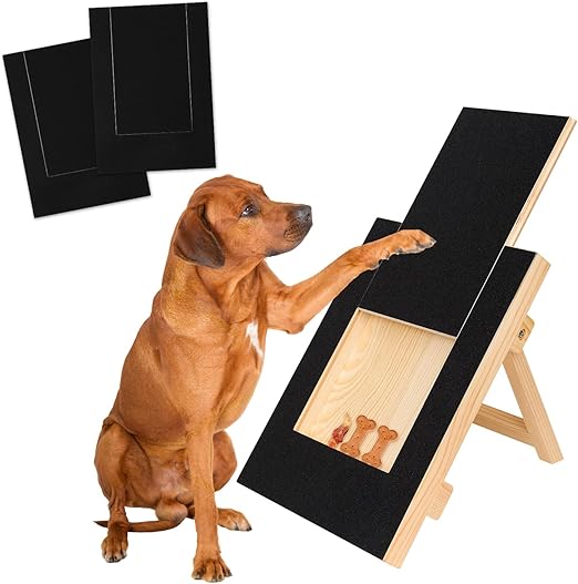 Large Dog Scratch Board with Dog Treat Drawer, Dog Scratch