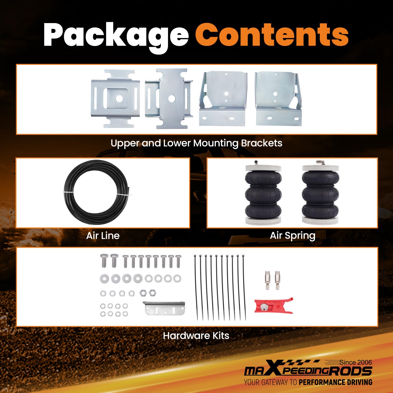 maXpeedingrods Kit per sospensioni Iveco Daily 35S 30S 45S 2014-2024 5800 kg RWD